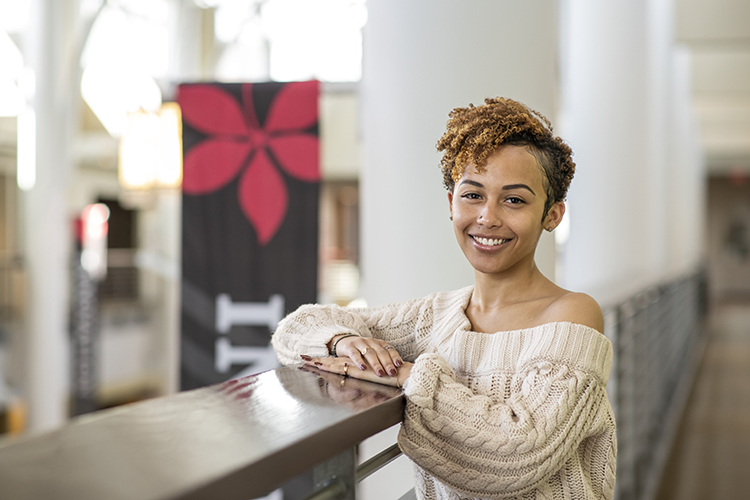 Ohio State student McKenna Boula at the Ohio Union.