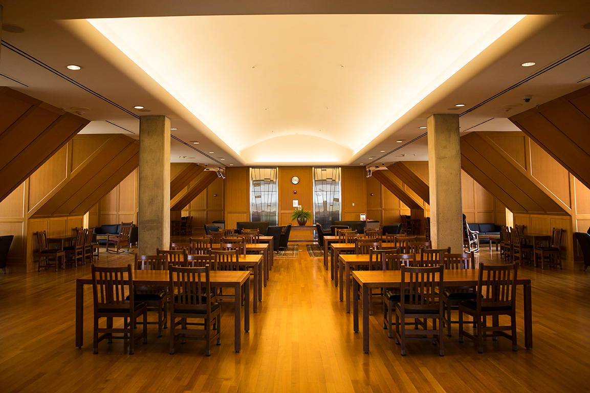 The tippytop of Thompson Library The Ohio State University
