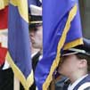 flags at ceremony