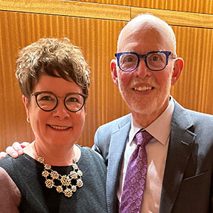 Photo of scholarship donors Barbara and Larry Margolis