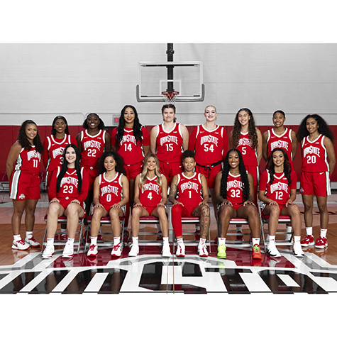 Ohio State Women's Basketball team photo