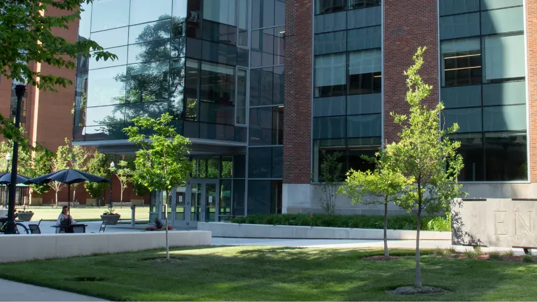 front view of the college of engineering building