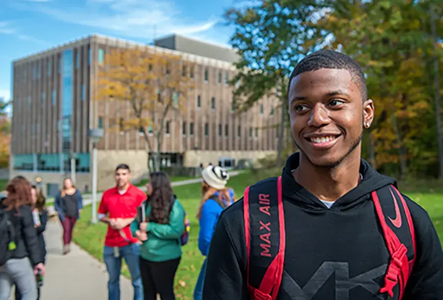 Students on campus