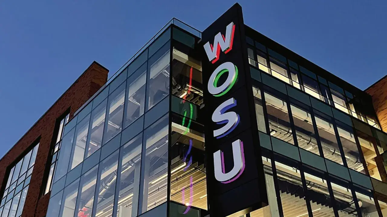 WOSU's five-floor building on The Ohio State University’s campus.