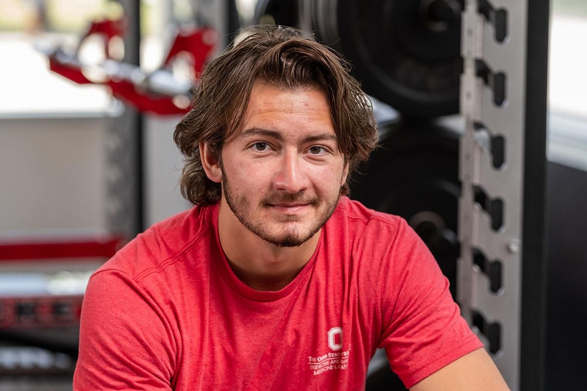 A portrait of Ohio State School of Health and Rehabilitation Sciences Master’s student Anthony Dujmovic