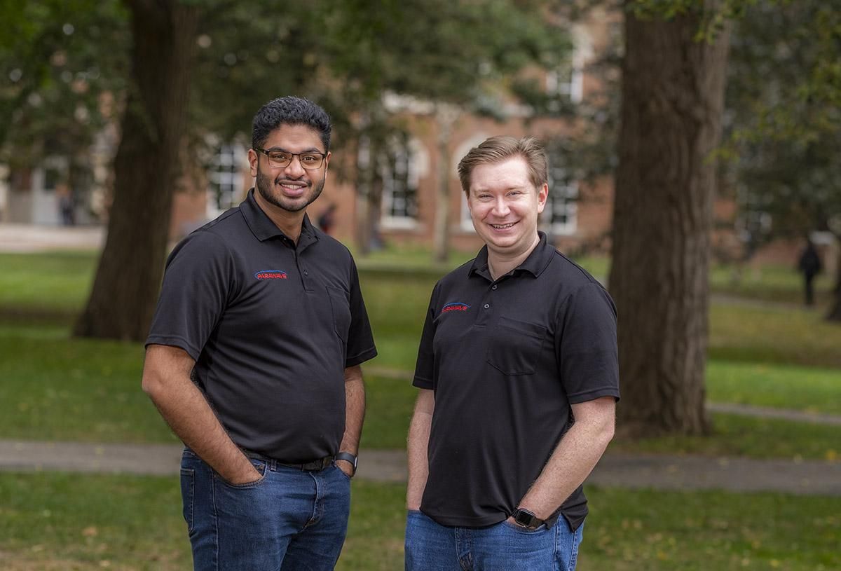 Group shot of ParaWave, Adithya Ramaswami and Jack Murray on the right