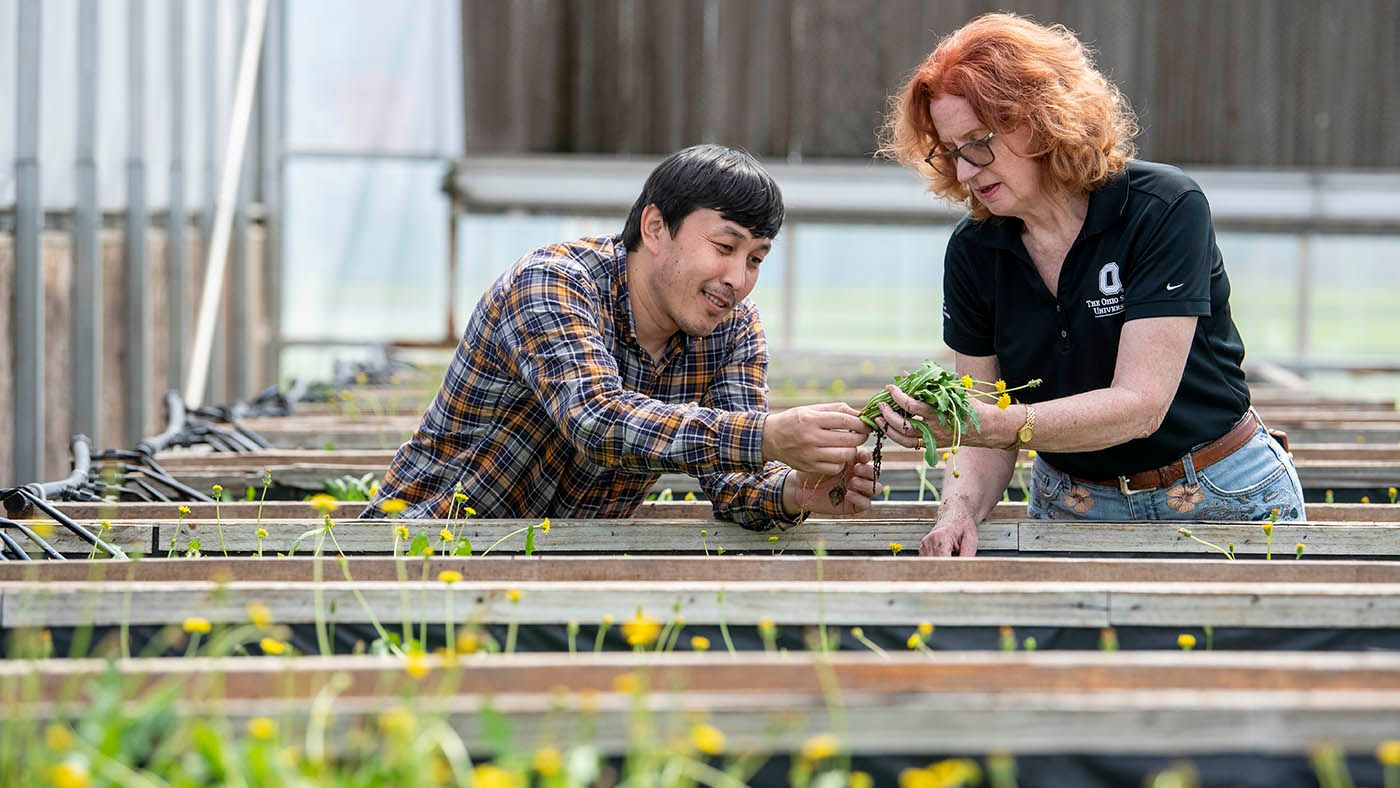 Katrina Cornish, right, working with a student.