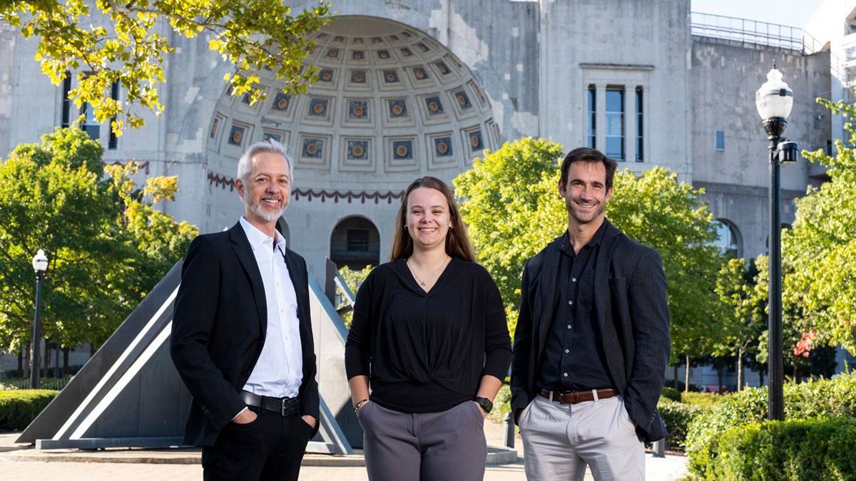 Benjy Flowers, Abi Atteveld and Anthony Massari.