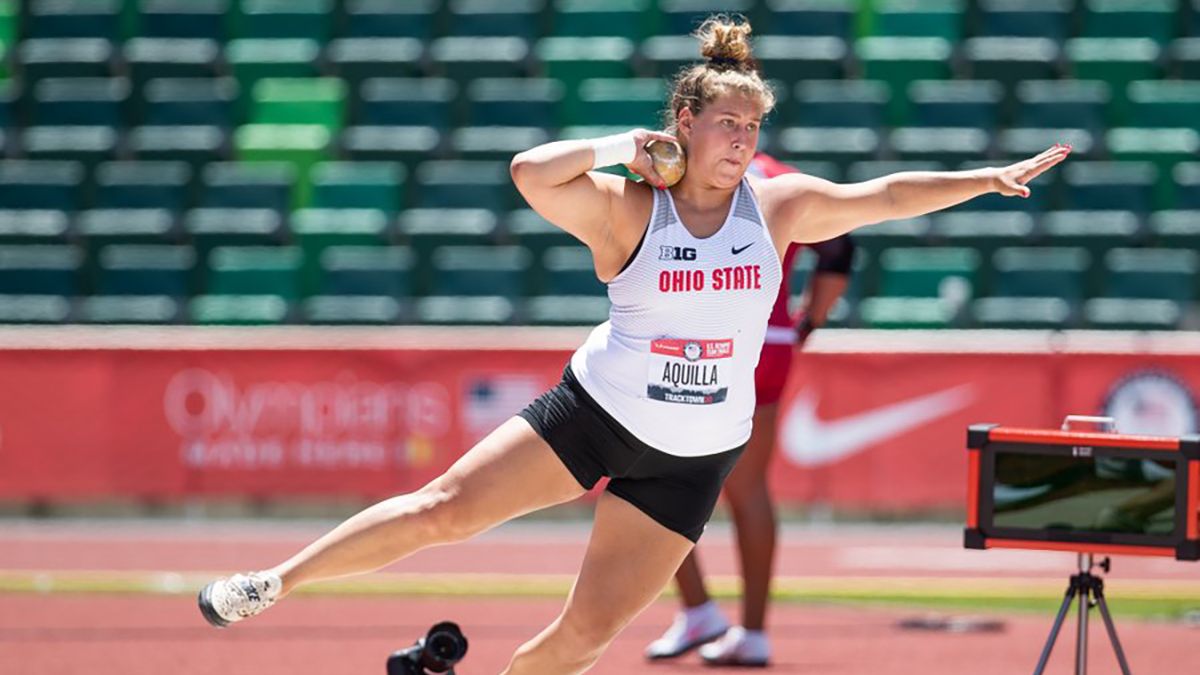 Ohio State track and field athlete Adelaide Aquilla.