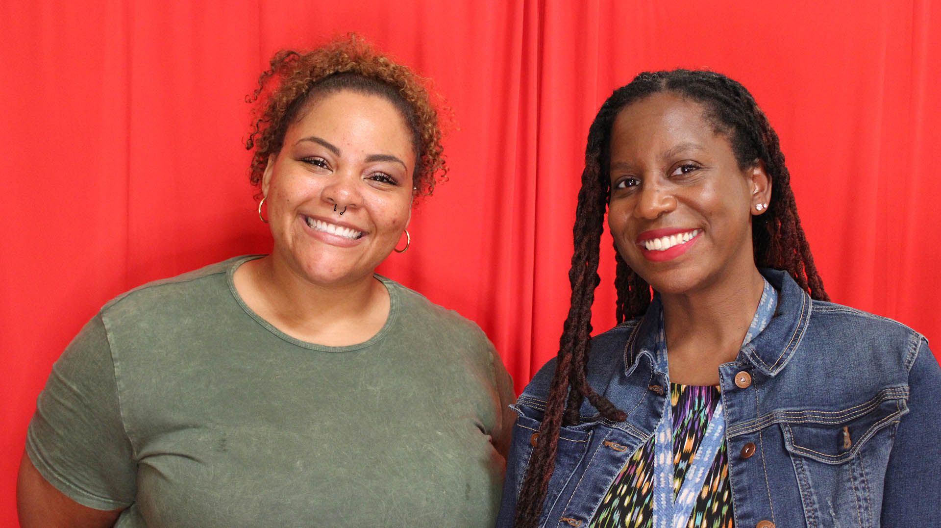 Headshot of Leslie Ealy on the left and headshot of Dr. Kamilah Dixon on the right