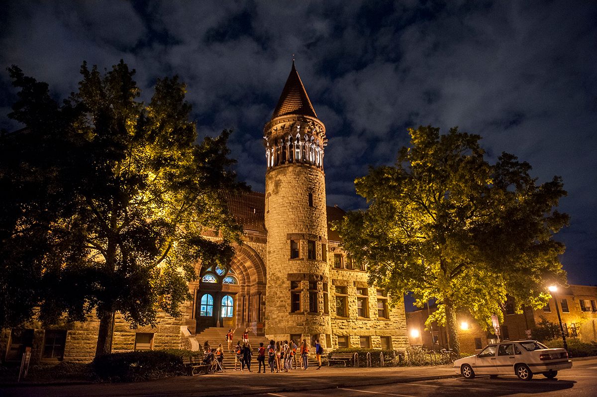 Ohio State's Orton Hall at Night.