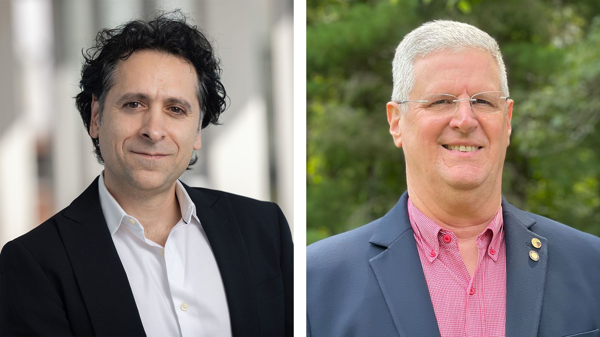 Headshot of Zak Kassas on the left and headshot of Major General Mark Bartman on the right