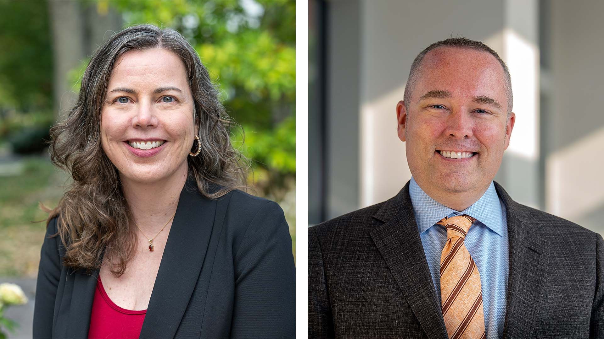 Headshot of Julianna Nemeth on the left and headshot of Dr. Craig Bryan on the right