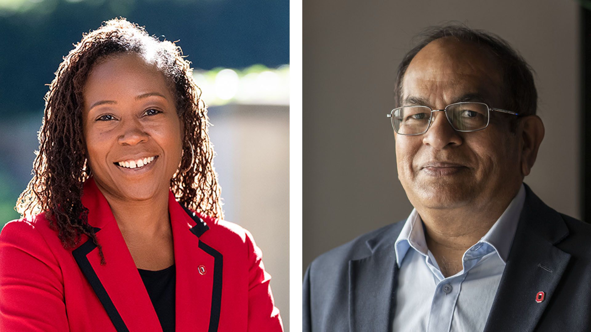 Headshot of Ayanna Howard on the left and headshot of DK Panda on the right