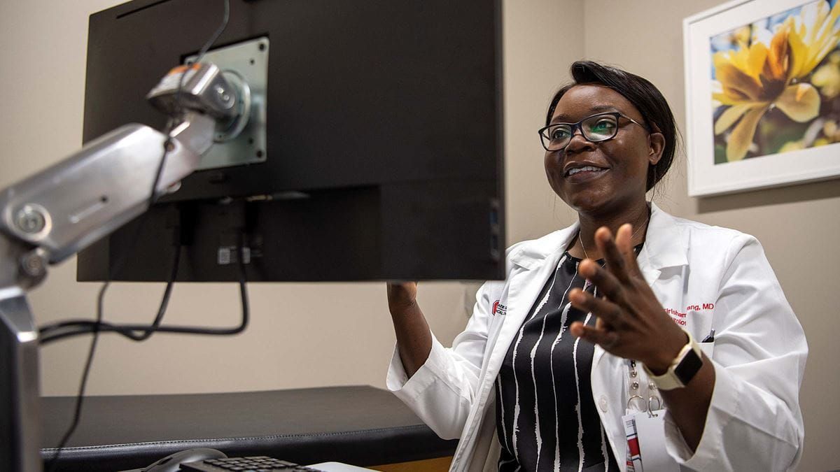 Neurologist Tirisham Gyang, MD at the Wexner Medical Center.