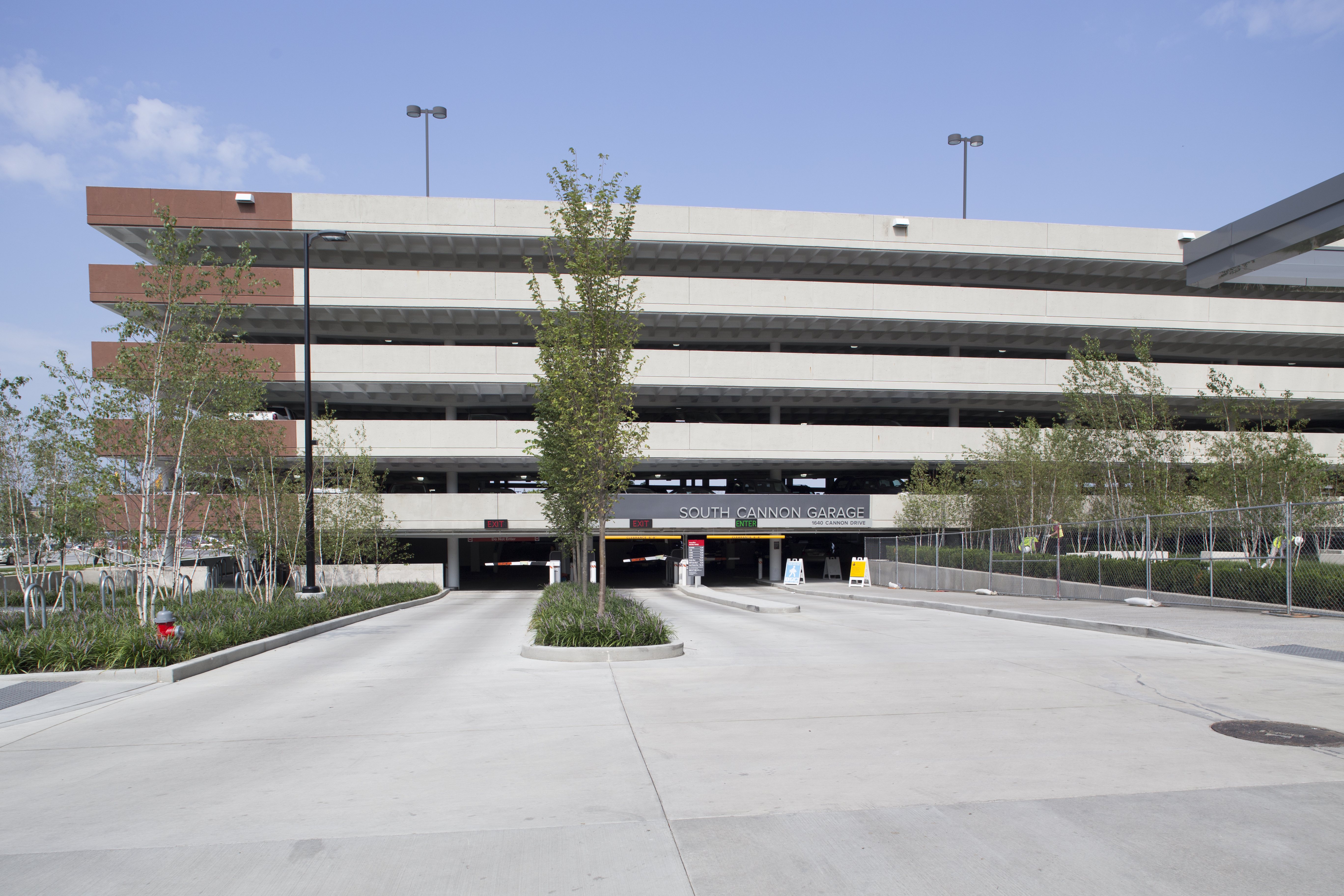 Parking Garage - Cannon Dr N and S external view
