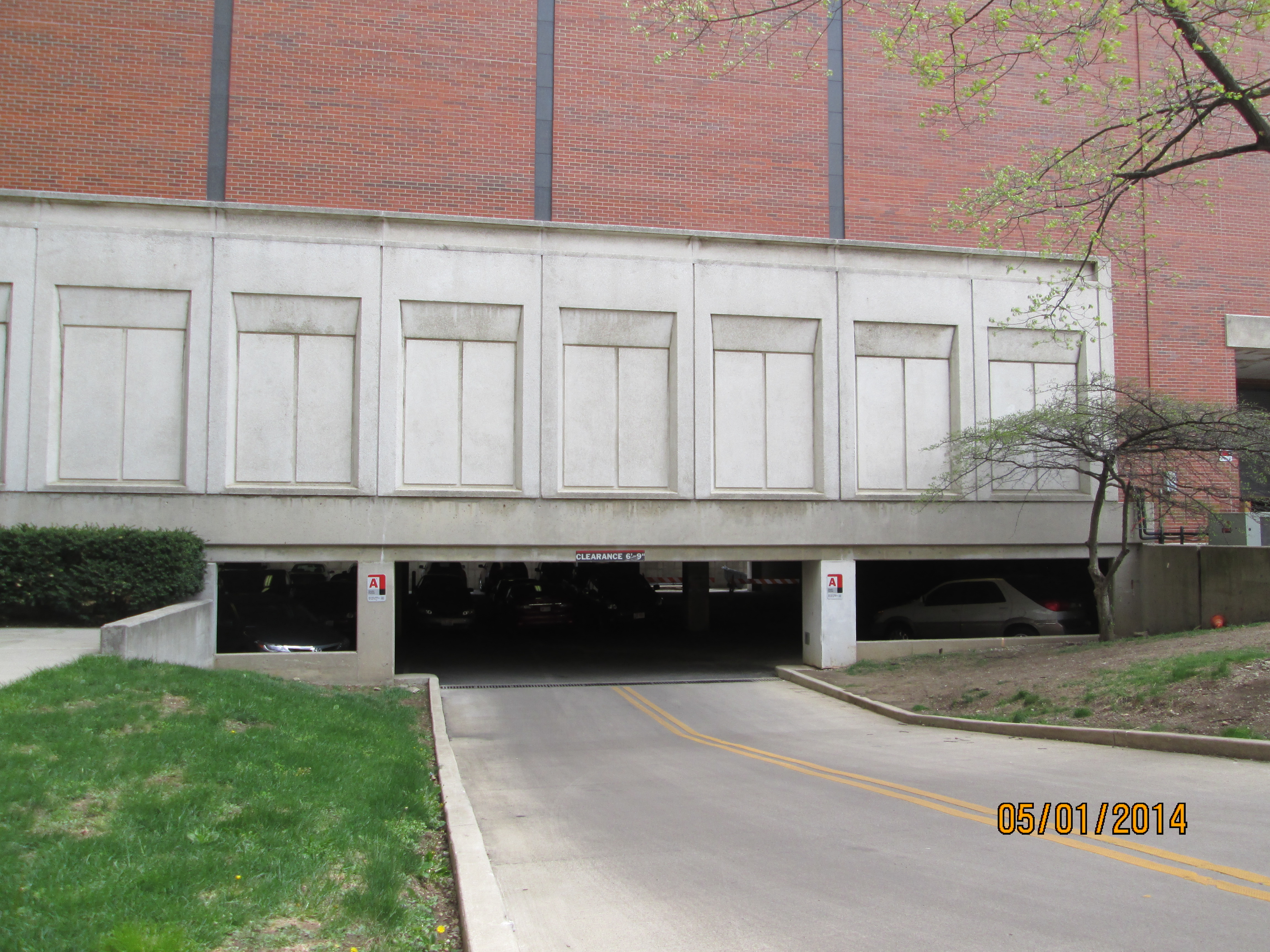 Parking Garage - Biological Science Building external view