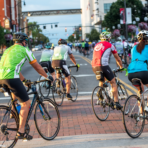 rider in Pelotonia