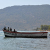 A boat makes its way across Lake Malawi. The small African country experiences low life expectancy, high rates of infant mortality and high incidence of HIV. (Photo by Abigail Norris Turner)